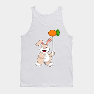 Rabbit with Carrot as Balloon Tank Top